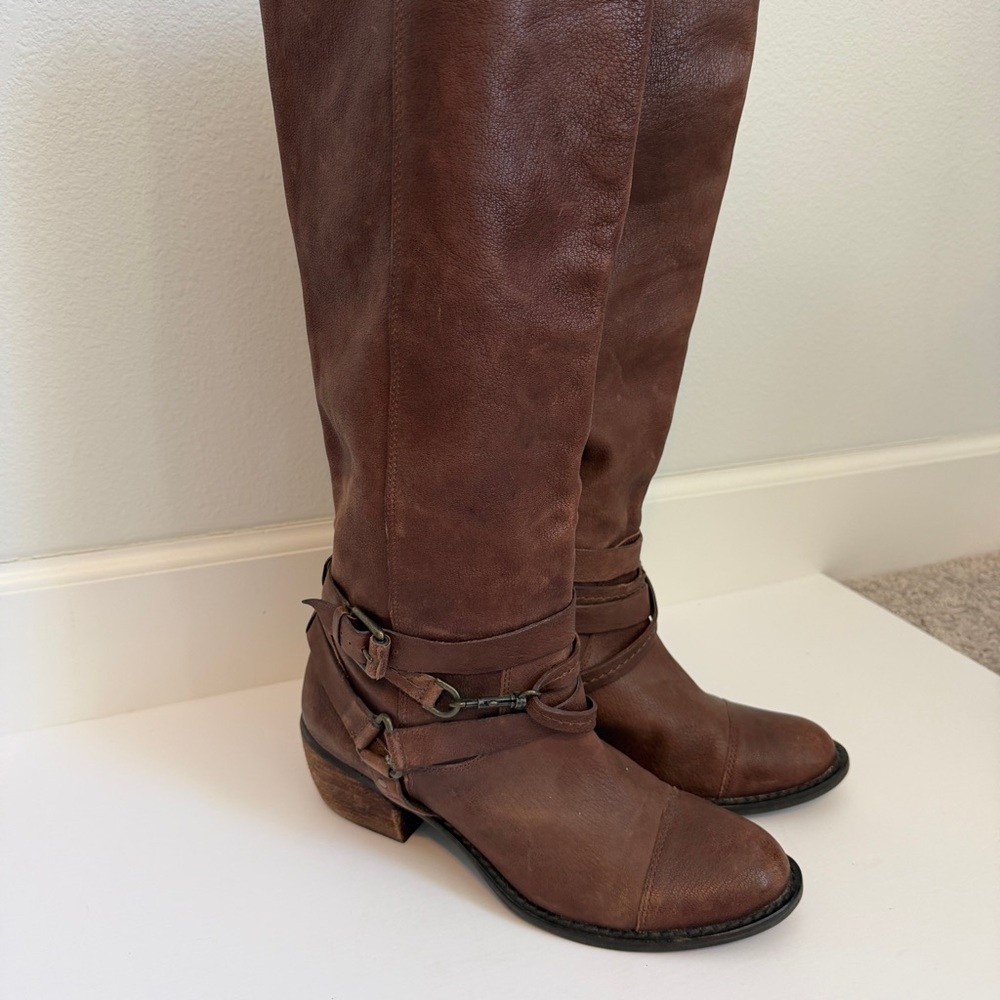 Gianni Bini Parker Leather Knee High Boots - Picture 2 of 12